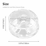 Male Penis Pump Simulated Inverted Model, Realistic Penis Sleeve Replacement Sex Sealing Cap For 2.5-Inch Cylindrical Large Penis Pump Sleeve, Male Enhancement Growth Pump Cap