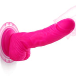 7 Inches Realistic Pink Dildo Adult Sex Toys For Women Men, Silicone G Spot Dildo Clitoral Stimulator Flexible Anal Thick Dildo With Raised Veins And Big Suction Cup Strap On Toys For Lesbian Couple