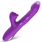 Thrusting Rabbit Vibrator Women Sex Toy, Vibrating Dildo G Spot Clitoris Stimualtor With 3 Thrust 7 Vibration Pulsing Modes, Nipple Anal Adult Sex Toy For Female Couple