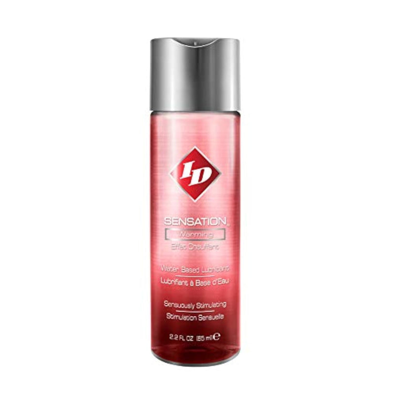 ID Lubricants Sensation Personal Warming, Water based, Bottle, (SNS-02) Red, 2.2 Fl Oz