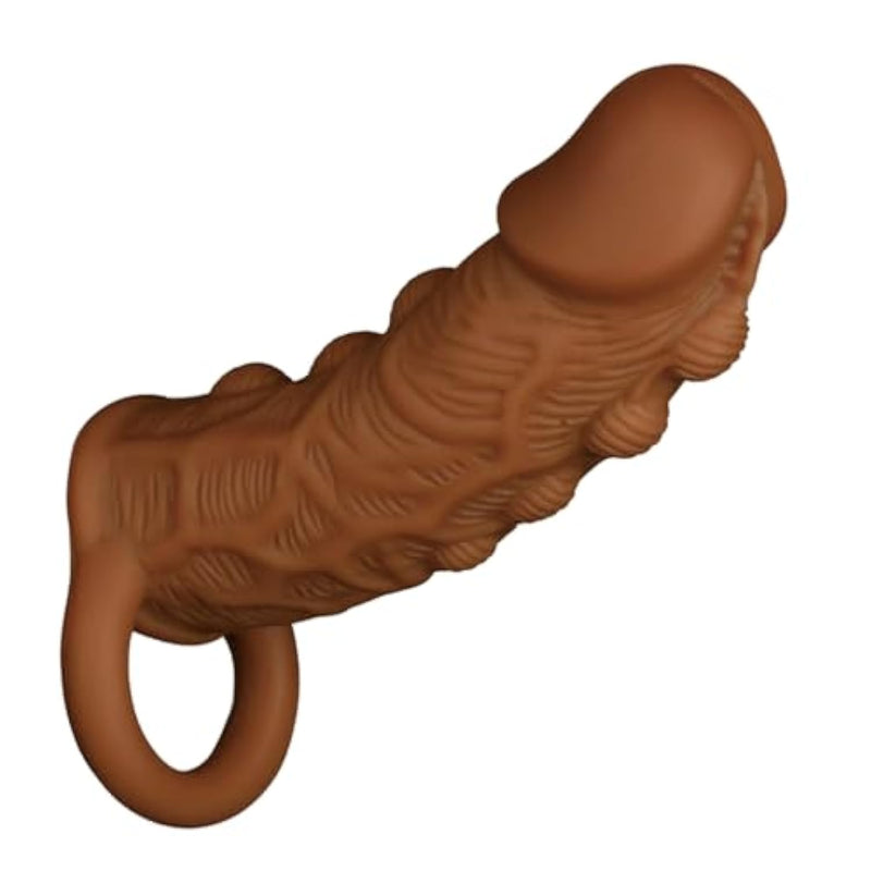 5.11'' Big Men Male Cock Girth Enlarger Enhancer Penis Extension Extender Sheath-Sleeve
