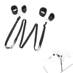 One-Piece Bdsm Restraints Kit Fetish Adult Sex Toys Wrist Ankle Cuff Adjustable Harness Rope Straps Harness Leg Spreaders Sex Bed Bondage Set For Couples Women Men Sm Game Bedroom