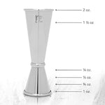 Bartending Kit with Crystal Mixing Glass, Jigger, Strainer & Bar Spoon