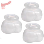 Male Testicles Toys Kit Scrotum Bondage Devices Chastity Devices Set Bondage Gear Silicone Testicle Crusher Cbt Scrotal Trainer Training For Men Cock And Ball Torture Bdsm Sex Restraints 3 Pcs