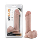 Blush Dr. Skin Dr. William 8" Realistic Veiny Dildo W/Suction Cup & Balls - 1.75" Thick Soft Real Feel Cock, Strap-On Compatible, Pvc Body Safe Play - Adult Sex Toy For Women, Men, Couples - (Beige)