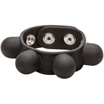 Weighted Ball Stretcher Silicone With Fully Adjustable 3 Snap Design Erection Enhancer, Black (43055)