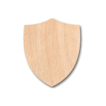 6 Inch Unfinished Wooden Shield, 5mm Plywood Blank for DIY Crafts & Decoration