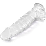 11.4 Inch Huge Realistic Dildo G-Spot Stimulation Crystal Dildos With Powerful Suction Cup For Hands-Free Play Big Size Dong Adult Anal Sex Toy For Women Men Couple (Clear L)