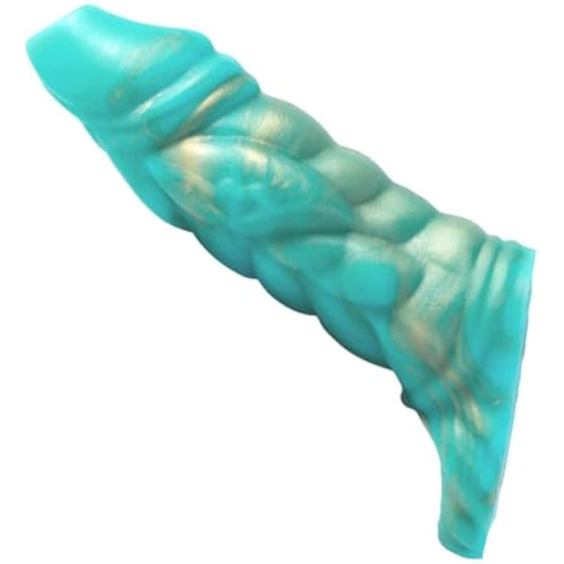 Penis Ring Penis Sleeve, Green Silicone Animal Cock Sleeve Girth Extension Sex Toys For Men, Delay Ejaculation Enhance Erection Penis Enlargement For Male Couples