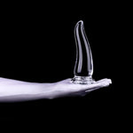 High-Transparent Bullhorn Anal Plug Sex Toy Suction Cup Anal Plug Elastic Dilator For Adults(Xl)