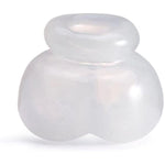 Bull Bag Ball Stretcher Snug,Scrotum Silicone Ballstretcher Ballsack,Testicle Bondage,Sex Toys For Men / (White)
