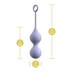 Blush Delice Chéri Silicone Kegel Ball Pelvic Floor Exerciser – Dual Weight Ben Wa Ball, Retrieval Loop, Pelvic Floor Muscle Strengthening, Wellness Weighted Kegel Trainer for Women – Purple