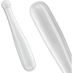 Anal Dildo Glass Butt Plug Clear Anal Trainer G-Spot Prostate Stimulation Masturbation Baseball Bat Wand Adult Sex Toys For Men Women Couples (Small)
