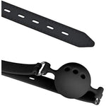 Ball Gag Silicone Breathable Mouth Gag With Lock (1.73")