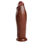 10.6 Inch Big Dildo Realistic,3.2 '' Diameter Thick Dildo Brown No Balls With Suction Cup,Large Adult Toys & Games For Women Men Gay Couples