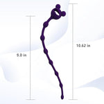 10.62 Inch Extra Long Urethral Sounds Beads Sex Toys Silicone Urethral Sound Plug Urinary Dilator Smooth Urethral Sounding Toys Penis Plug Male Urethral Plug Urethral Sounds Sex Toy (Purple)