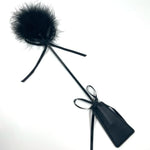 SM Sex Feather Tickler Teaser Leather Spanking Paddle 2 in 1 Adult Flirting Sex Whip Bondage BDSM Paddle Spanking Toy