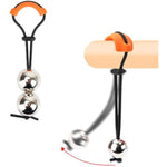Penis Stretcher Adult Sex Toys For Men, Adjustable Silicone Penis Extender Cock Ring With 2 Weight Metal Beads, Penis Enlarger Extension Mens Sex Toys, Metal Penis Pump Trainer Sex Game Male Sex Toy