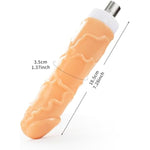 Sex Machine Attachments Toy 3Xlr Lifelike Dildos Different Size, 3 Xlr Connector Dildo For Thrusting Machines Accessories Realistic Dildo Adult Toys For Women And Men