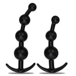 Silicone Anal Beads Anal Beeds Anal Plugs, 2Pcs Butt Plug Anal Toys Set With T- Shaped Base, Anal Butt Plug Sex Toys Prostate Messager For Female G-Spot Stimulator & Male