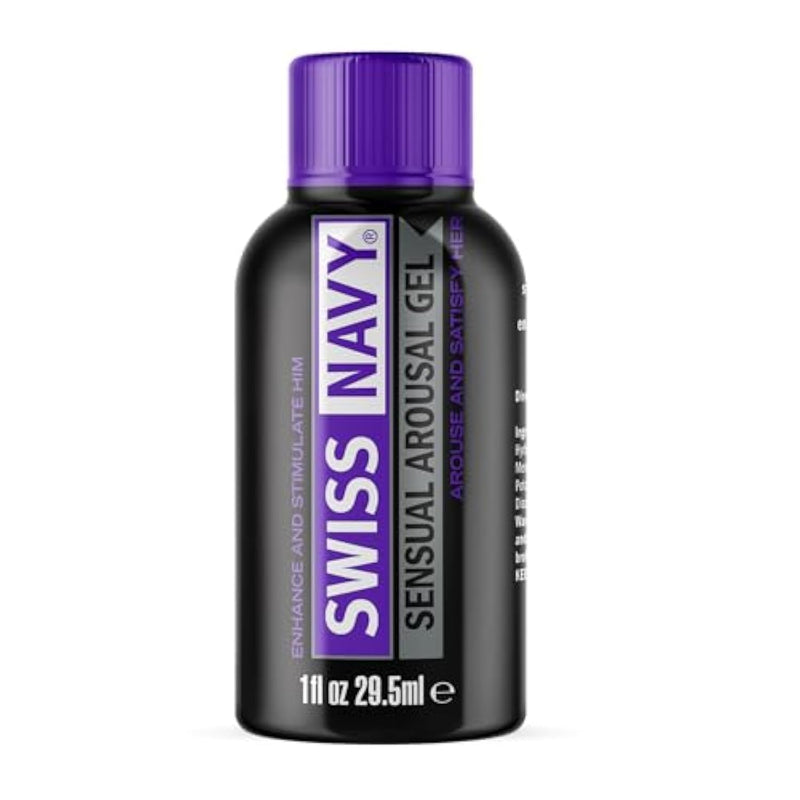 Swiss Navy Sensual Arousal Gel - 1 oz - Water-Based Gel for Men, Women & Couples - Slick, Long-Lasting, Stay-On Formula - Easy to Clean