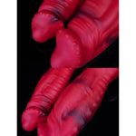 Silicone Thick Dildo With Big Head, Huge Realistic Anal Dildo With Suction Cup, Soft Yet Firm Sex Toys For Men And Women, Fantasy Penis For G-Spot Stimulation, 8.85''Red