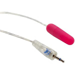 Whisper Micro Bullet – Self Heating Wired Pocket Bullet Vibrator - Remote Control Sex Toys For Couples - Adult Egg Massager - 1.25 Inch - Pink