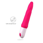 The Silicone Massage Stick, Short And Compact, 7 Kinds Of Frequency Cycle Changes,Powered By The No. 7 Battery And Works Continuously To Avoid Power Failure (Red)