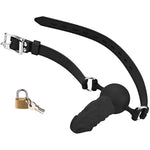 Mouth Ball Gag Wear Adjustable Dildo Penis Mouth Sex Toys Adjustable Leather Straps Strap Lock Sex Games Sm Bondage Cosplay