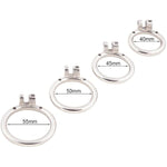 Male'S Flat Closed Base Ring For Stainless Steel Chasity Cages Device Virginity Lock Jh040 40Mm