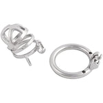 Chasity Cage For Men Metal Chastity Device Male Abstinence Chastity Lock Cock Cage Men'S Abstinence Virginity Lock J0540 40Mm