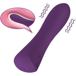 Electric Bullet Clitoral Vibrator, Mini Bullet Vibrator With 10 Modes Bullet Clitoral Stimulator Vibrators Waterproof G-Spot Clitoral Bullet Massager For Women And Couples (Purple)