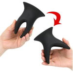 Black Hollow Butt Plug, Silicone Butt Plug Anal Expander Vaginal Expander Anal Stretcher For Anal Trainer Anal Play, Bdsm Adult Sex Toys Anal Toys For Men & Women Gay Couples(M)