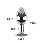 Small Anal Plug With Rabbit Bunny Tail, Sex Toys Butt Plug For Cosplay, Stainless Steel Anal Plug (Waterdrop Black)