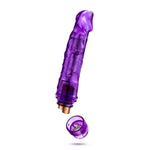 Blush B Yours 9.25" Vibe-6 Realistic Vibrating Dildo - Multispeed Twist Dial Flexible Soft Cock - Pvc, Ipx7 - Pleasure Zone Vibrator - Beginner Adult Sex Toy Penis For Women, Men & Couples - (Purple)