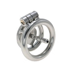 Male Chastity Device with Concealed Design - Stainless Steel Penis Cage for Men's Sex Toys