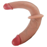 Double Ended Realistic Dildo for Couples and Lesbians - 12 Inch Soft Double Sided Anal Sex Toy with Dual Heads