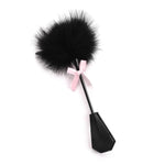 Sex Feather Ticklers Teaser With Leather Racket For Foreplay Teasing Mini Feather Multufunctional Feather Ticklers