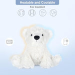 Warming Polar Bear Stuffed Animal, Microwavable Heating Pad For Soothing & Stress Relief, Stuffed Bears Plush Toys With Lavender Scent, Plushies White Bear Gifts Kids & Adults