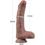 Large Butt Plug Set Anal Toy & 8.5'' Realistic Uncut Anal Dildo