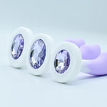 Anal Sex Toy Silicone Butt Plug, 3Pcs Anal Plugs Aanl Training Kit With Jewelry Base,G Spot Sex Toy Anal Sex Adult Toy For Beginner, Couples, Adult Sex Toys & Games(Purple)
