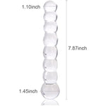 Transparent Glass Dildo Anal Beads Realistic G-Spot Dildo Jelly Butt Plug With Strong Suction Cup For Women Men
