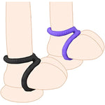 Silicone Penis Ring Set 2 In 1 Premium Stretchy Cock Ring For Erection Enhancing 2 Pcs Delay Control Sex Toy For Men