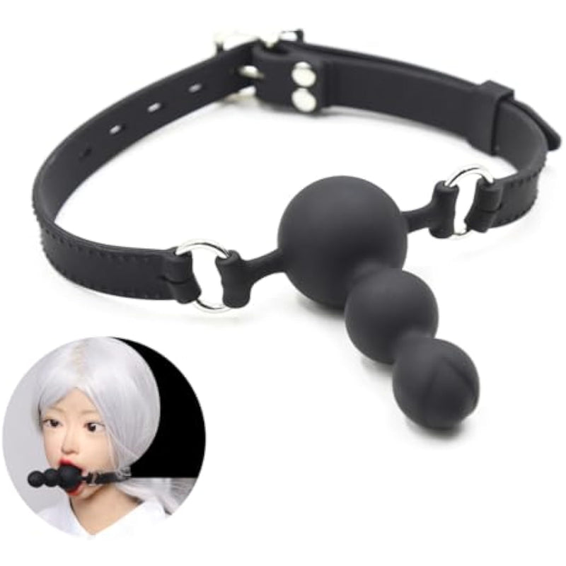 Silicone Mouth Ball Gag Dildo Penis Mouth Gag Adjustable Bondage Strap On Bdsm Adult Sex Toy For Couple