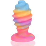 Glowing Realistic Dildo, Big Anal Plug Silicone Anal Dildo With Strong Suction Cup, Luminous Large Butt Plug Trainer Massager Colorful Sm Sex Toys For Adult Beginner & Women (L)