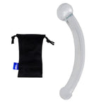 Bent Graduate Glass Massager Anal Plug Crystal Butt Plug Massager Dildo Dong Penis