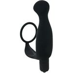 Vibrating P-Spot Massager Cockring - Anal Sex Toy For Men - Penis Ring - Butt Plug - Hypoallergenic Silicone - Male Sex Toys For Men Women Couples - 10 Vibarating Modes - Removable Bullet