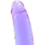 Doc Johnson Crystal Jellies - Thin Dong - 7 Inch - 1.5" Wide - Strong Suction Cup Base - O-Ring Harness Compatible Dildo - for Adults Only, Purple