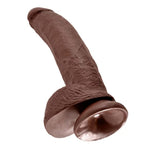 Brown Pipedream King Cock with Balls, 9 Inch Realistic Adult Toy