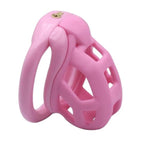 Resin Cock Cage Chastity Cage 3.0 Male Chastity Device With 4 Rings Penis Male Chastity Device Pink Chastity Cage Lightweight Chastity Cage For Man Penis Bondage Exercise Male Sex Toy?Nub?